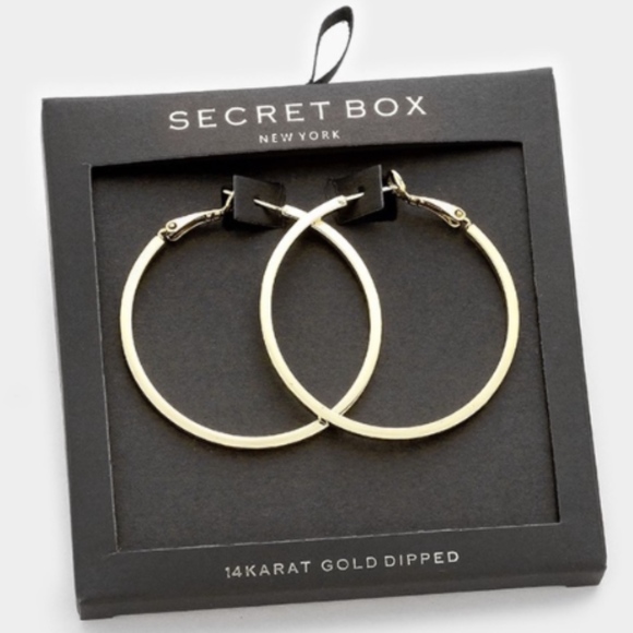 Secret Box Jewelry Secret Box New York 4 K Gold Dipped Earrings